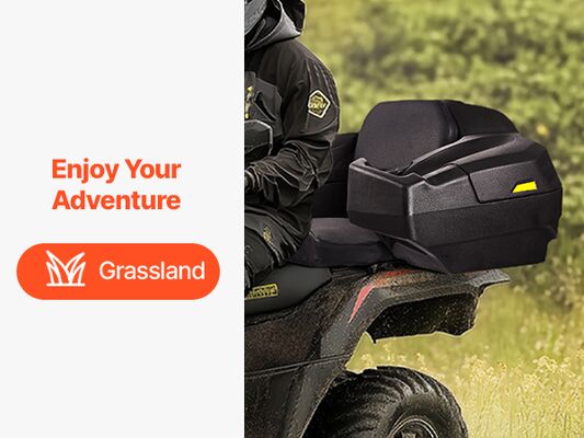 Botte de chargement arrière pour VTT rotomoulée – Coffre de rangement robuste et étanche pour VTT