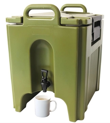 Transporteur en plastique de boisson isolé 10 par gallons pour la boisson froide chaude