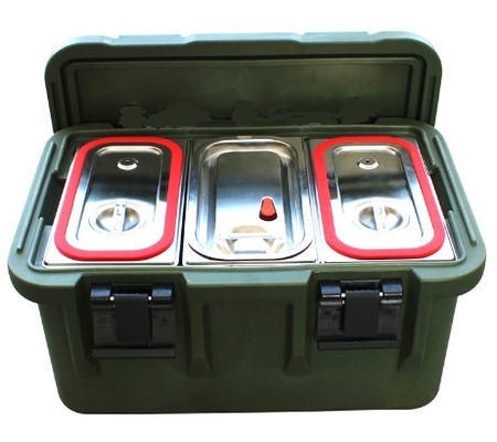 33L a isolé les conteneurs de transport de nourriture GN Pan With Seal Carrier