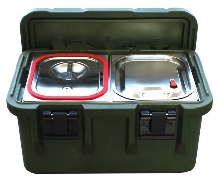 33L a isolé les conteneurs de transport de nourriture GN Pan With Seal Carrier