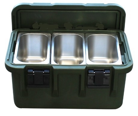33L a isolé les conteneurs de transport de nourriture GN Pan With Seal Carrier