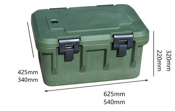 33L a isolé les conteneurs de transport de nourriture GN Pan With Seal Carrier
