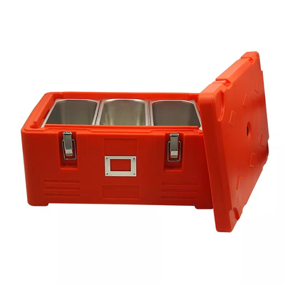 L'acier inoxydable GN a isolé la boîte thermique 30L de PE de Pan Carrier Rotomold Plastic de nourriture