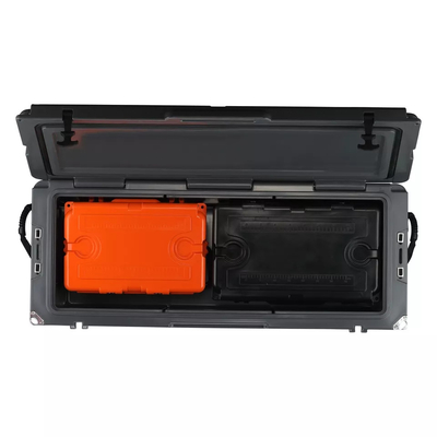 une boîte plus fraîche de roues de produits de 180L Rotomoulded pour le réfrigérateur de conteneur de nourriture d'entreposage dans la glace