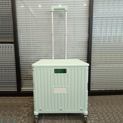 Chariots pliables en plastique à caddie de Seat de supermarché avec des roues de poignée