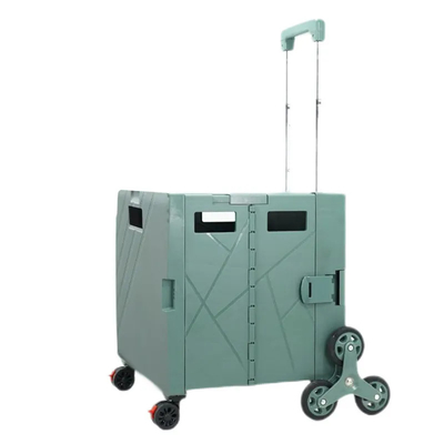 Caddie en plastique se pliant portatif 3" de supermarché roues de diamètre