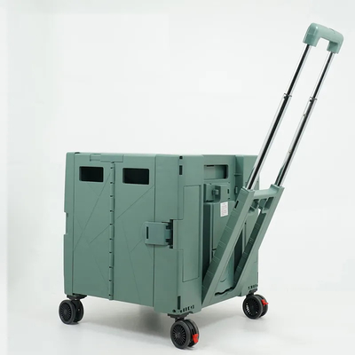 Caddie en plastique se pliant portatif 3" de supermarché roues de diamètre