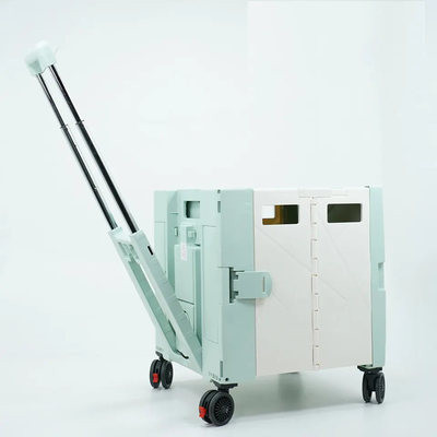 Caddie en plastique se pliant portatif 3" de supermarché roues de diamètre