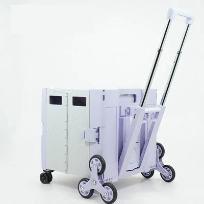 Caddie en plastique se pliant portatif 3" de supermarché roues de diamètre