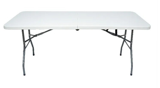 Portatif extérieur d'intérieur en plastique de service résistant de la chaise 6ft de Tableau se pliant de camping