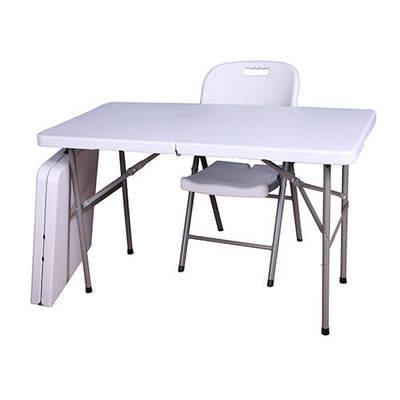 chaise en plastique blanche réglable de Tableau de pliage de pique-nique de 4ft pour l'événement pour le jardin extérieur