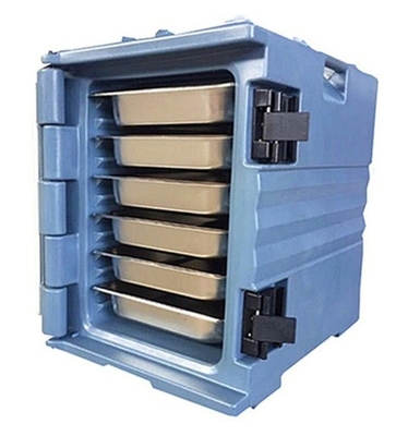 Porteur de casserole de nourriture isolée bleue avec poignées en nylon capacité 90L pour un transport facile