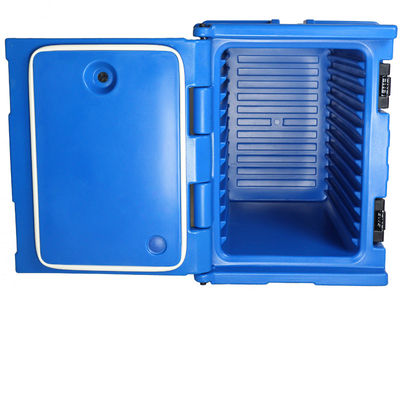 90L Capacité LLDPE Panneau d'alimentation isolée Porteur Quatre roues au bas