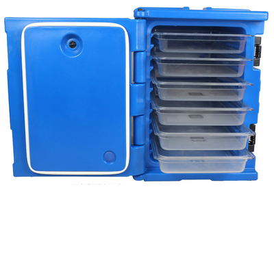 90L Capacité LLDPE Panneau d'alimentation isolée Porteur Quatre roues au bas