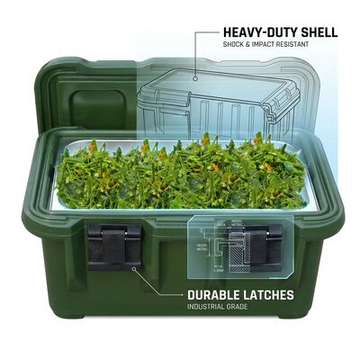 Porte-casseroles avec casseroles gastronormes 48L Système complet de transport de casseroles GN Casseroles en acier inoxydable incluses