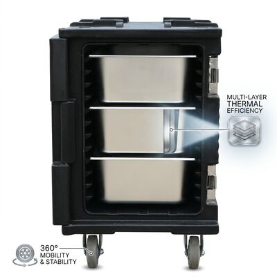 Réchauffeur et refroidisseur de poêle 55L Porteur thermoélectrique isolé en double mode Contrôle de température actif CC