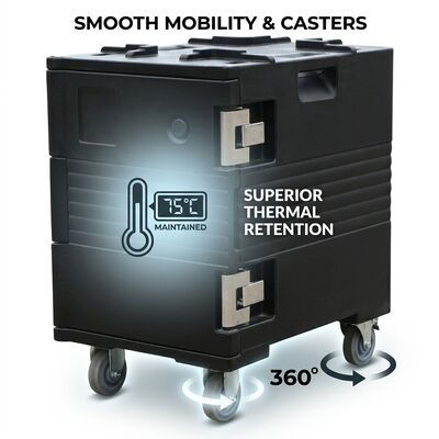 Boîte de transport thermique à soupe en vrac 38L