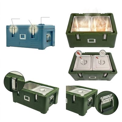 30L Pan alimentaire isolé Porteur plateau de cuisson lourd Travail de cuisson