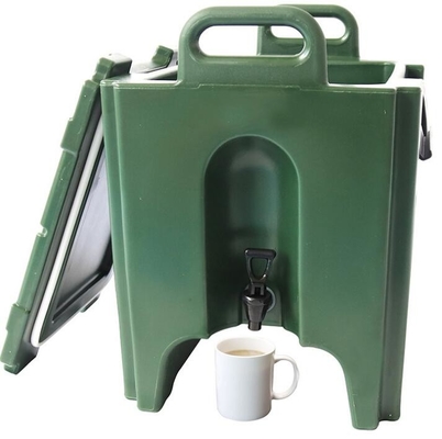 Transporteur en plastique de boisson isolé 10 par gallons pour la boisson froide chaude