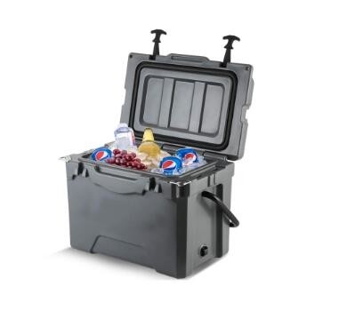 OEM 25QT Roto portatif a moulé la boîte d'articles de pêche extérieure de glace de glacière