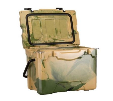 OEM 25QT Roto portatif a moulé la boîte d'articles de pêche extérieure de glace de glacière