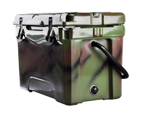 OEM 25QT Roto portatif a moulé la boîte d'articles de pêche extérieure de glace de glacière
