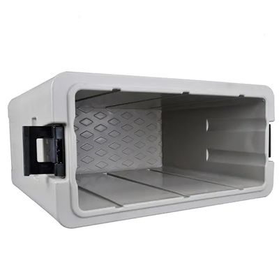 Conteneur thermique de transport de nourriture avec poignée en Nylon de 110l, approuvé CE, couvercle amovible, boîte de restauration à quatre roues