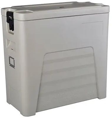 Conteneur thermique de transport de nourriture avec poignée en Nylon de 110l, approuvé CE, couvercle amovible, boîte de restauration à quatre roues