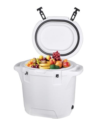refroidisseur de glace de 25L Rotomolded, boîte plus fraîche ronde campante extérieure