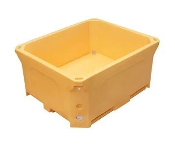 Poubelle 1000L de poissons isolée par produits à double paroi de Rotomoulded