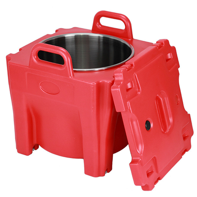 30L a isolé le transporteur de soupe le plastique de catégorie que comestible maintiennent chaud avec le réservoir rond d'acier inoxydable