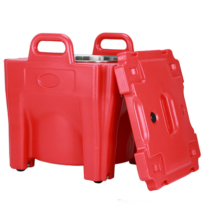 30L a isolé le transporteur de soupe le plastique de catégorie que comestible maintiennent chaud avec le réservoir rond d'acier inoxydable
