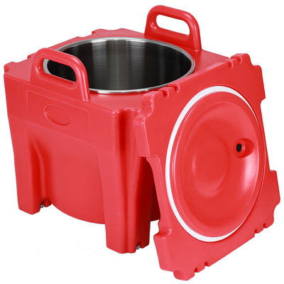 30L a isolé le transporteur de soupe le plastique de catégorie que comestible maintiennent chaud avec le réservoir rond d'acier inoxydable