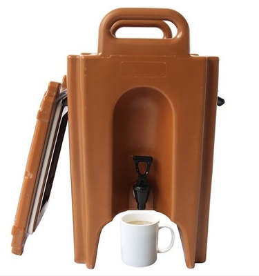 Transporteur en plastique de boisson isolé 10 par gallons pour la boisson froide chaude