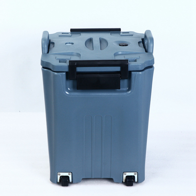 Conteneurs de transport carrés isolés de soupe 45L avec des roues