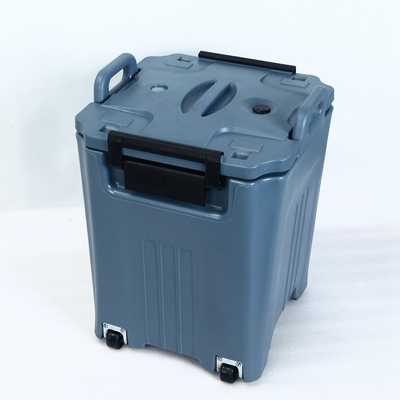 Conteneurs de transport carrés isolés de soupe 45L avec des roues