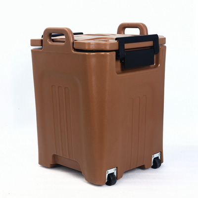 Conteneurs de transport carrés isolés de soupe 45L avec des roues