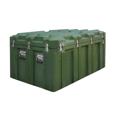 Roto imperméable a moulé la boîte de rangement, caisse d'arme à feu en plastique militaire de LLDPE