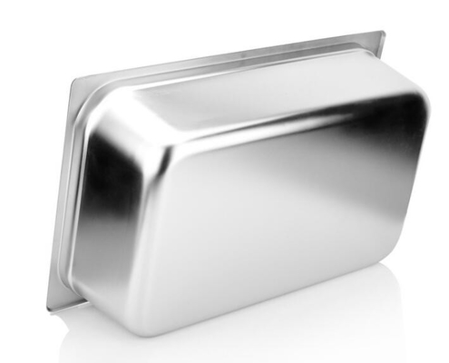 1/3 acier inoxydable Gastronorm Pan Ice Cream Buffet Container