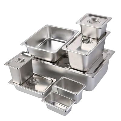 Nourriture Pan Superior Heat Conductivity du style américain GN2/1 GN2/3 solides solubles