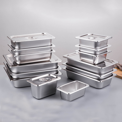 Nourriture Pan Superior Heat Conductivity du style américain GN2/1 GN2/3 solides solubles