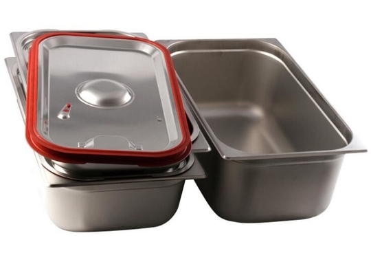 Nourriture Pan With Lid, casserole d'acier inoxydable de cuisine de buffet d'acier inoxydable