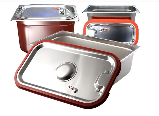 Nourriture Pan With Lid, casserole d'acier inoxydable de cuisine de buffet d'acier inoxydable