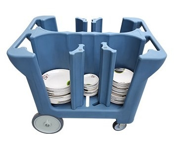 Poignées de Cart With Divider de chariot mobile de plat de NSF doubles