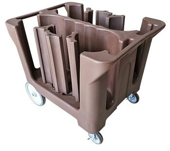 Poignées de Cart With Divider de chariot mobile de plat de NSF doubles