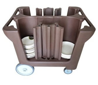 Poignées de Cart With Divider de chariot mobile de plat de NSF doubles