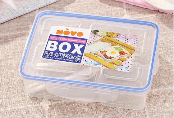 Diviseur mignon portatif de déjeuner de la catégorie comestible pp de poids léger de plastique réutilisable de conteneurs