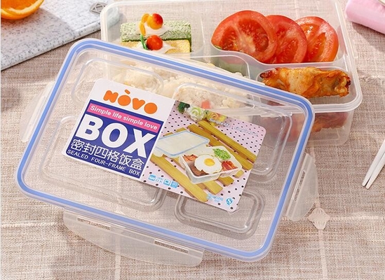 Diviseur mignon portatif de déjeuner de la catégorie comestible pp de poids léger de plastique réutilisable de conteneurs