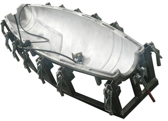 moule de usinage de bateau à rames de plastiques du moule 6061T6 de rotation