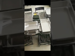 Casserole de nourriture d'acier inoxydable GN1/1, casserole de GN d'acier inoxydable de taille standard